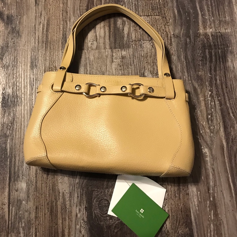 Kate Spade Champagne Yellow Structured Handbag